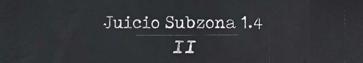 Juicio Subzona 1.4 II