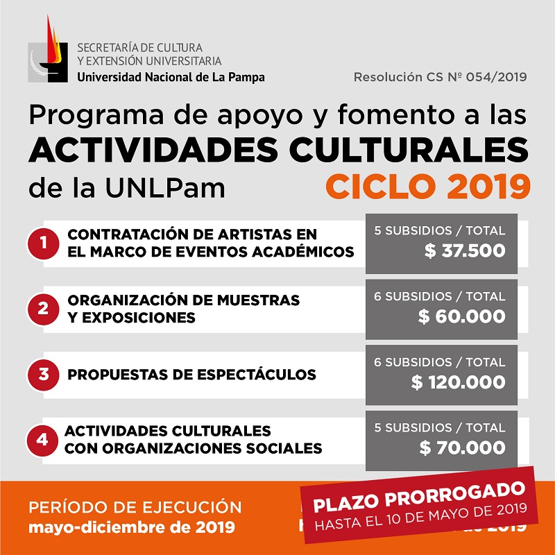 actividades culturales 2019 2