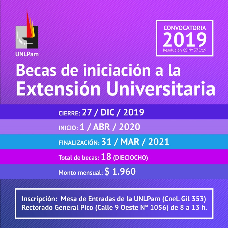 becas extension2019