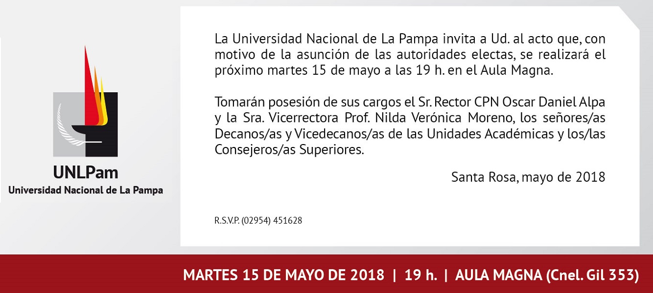 Acto Asunción UNLPam 2018