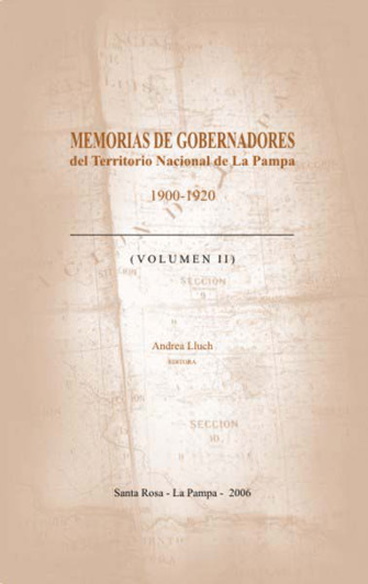 Memoria de gobernadores del territorio nacional de La Pampa