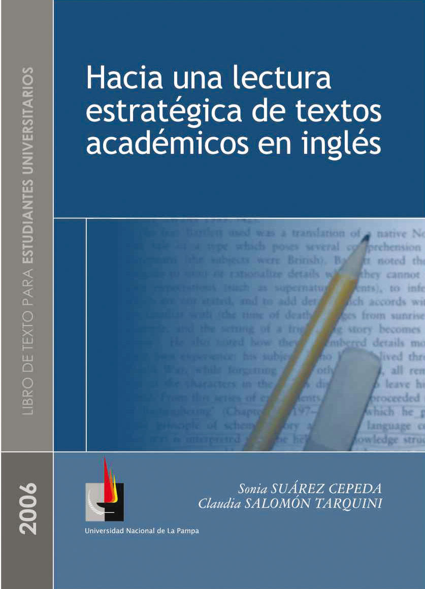Una aproximación a la lectura comprensiva de textos académicos en inglés -  Universidad Nacional de La Pampa
